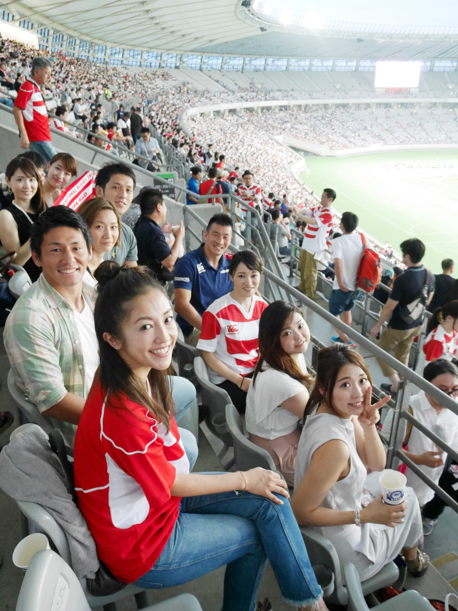 レポート 6 25日本代表戦において女性誌読者モデルとの観戦企画に参加しました 日本ラグビーフットボール選手会